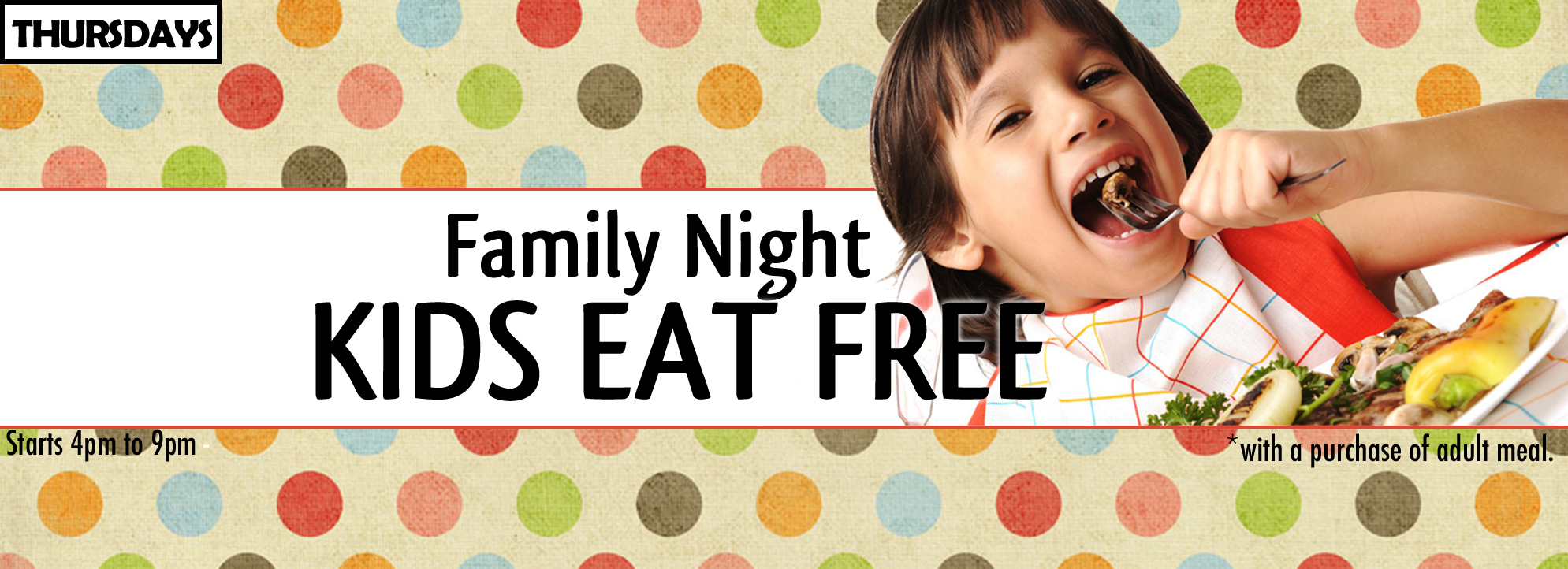 Kids eat free tuesday near me